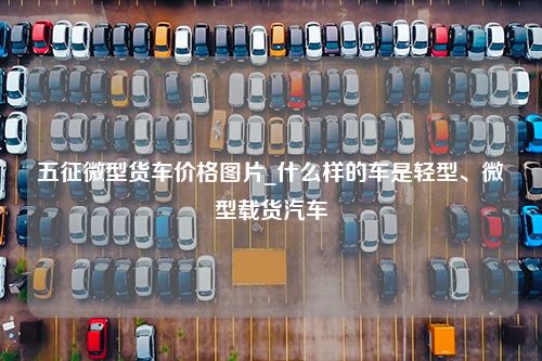 五征微型货车价格图片_什么样的车是轻型、微型载货汽车