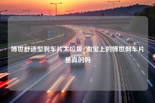 博世舒适型刹车片太垃圾_淘宝上的博世刹车片是真的吗